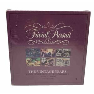 Trivial Pursuit The Vintage Years 1920-1950 Sealed Parker Brothers Read